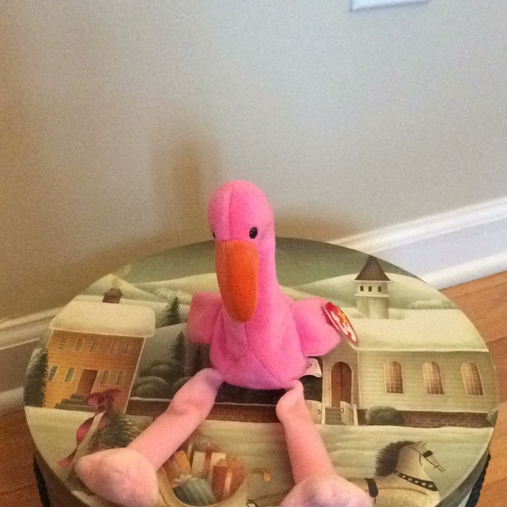 TY Pinky beanie baby. Circa 1995